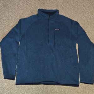 Patagonia Navy Quarter-Zip Fleece Jacket